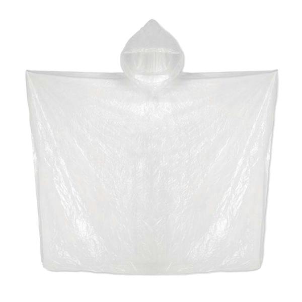 MidOcean Unisex Adult Sprinkle Pla Poncho - Transparent White - 