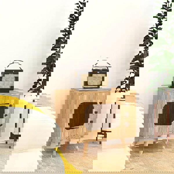 Durame Bedside Table With Pet House, Cat House-Weilai Concept-Weilai Concept