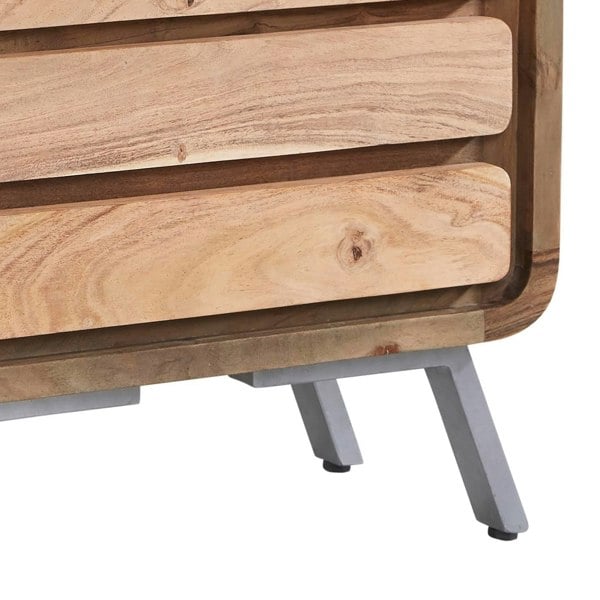 IH Design Aaron Metal & Wood 4 Drawer Chest