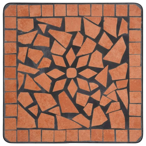 Berkfield Mosaic Side Table Terracotta Ceramic