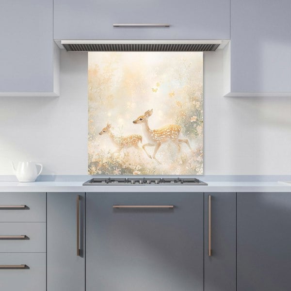 Warren Reed Baby Deer Glass Kitchen Splashback - 00018