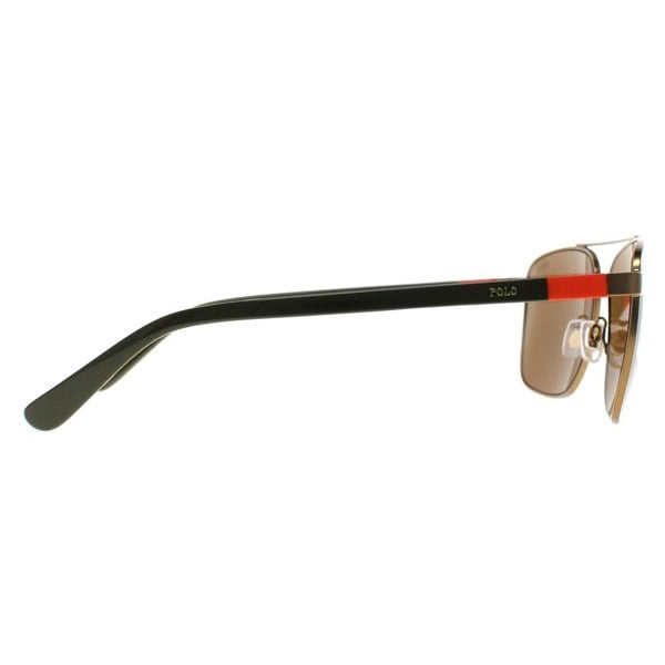 Polo Ralph Lauren Sunglasses PH3137 932473 Semi-Shiny Brass Olive Green