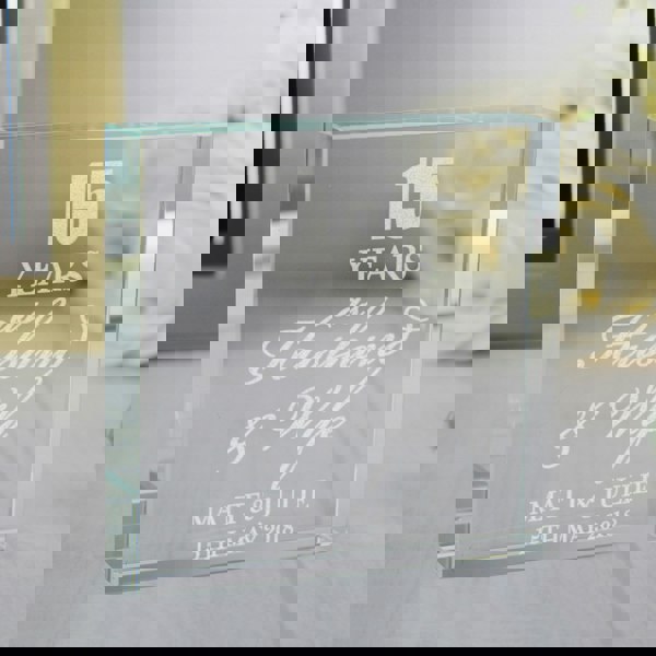 Personalised Memento Company Personalised Anniversary Crystal Token