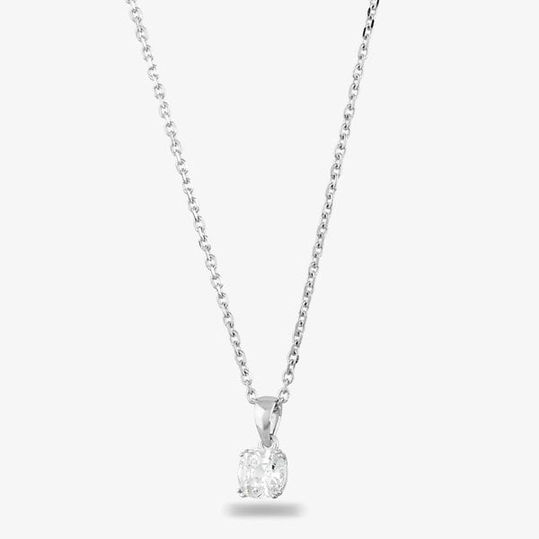 Starbright Silver 6.5mm Cushion-cut Cubic Zirconia Pendant E3858P-6.5x6.5M 3A