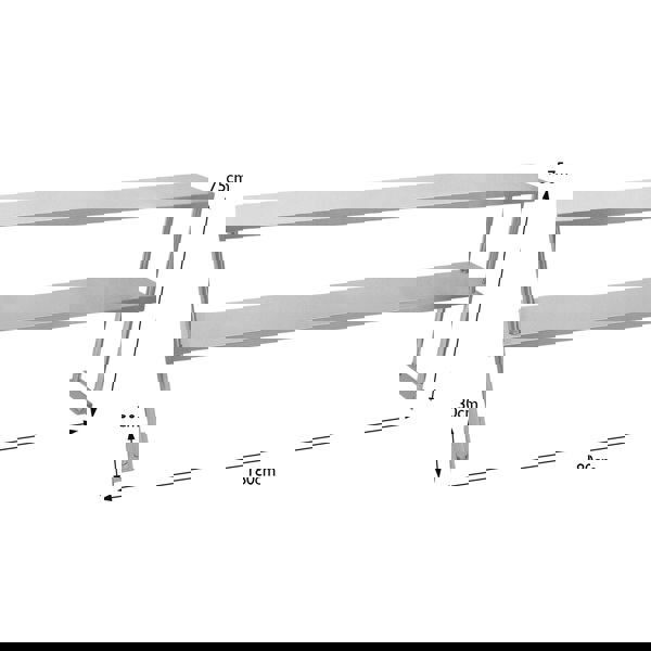 Kukoo 6ft Catering Bench with Double Over-shelf