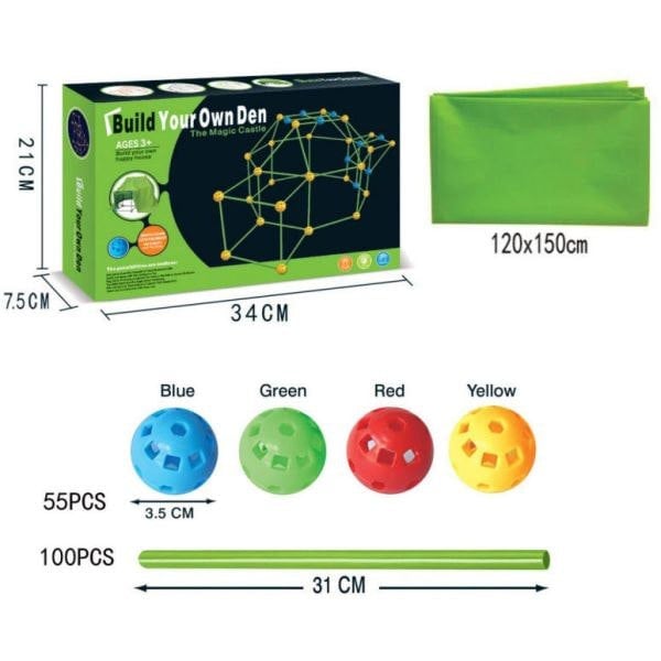 Leaper Kids Build Your Own Fort Kit