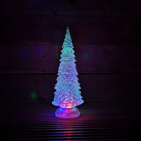 Samuel Alexander 30cm Dual Power Water Spinner Christmas Tree with Timer & Colour Changing LED's