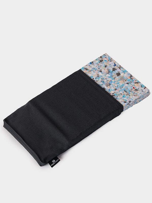 Yoga Studio Half Recycled Chip Foam Yoga Block + Cover Set (30 x 20 x 2.5cm)