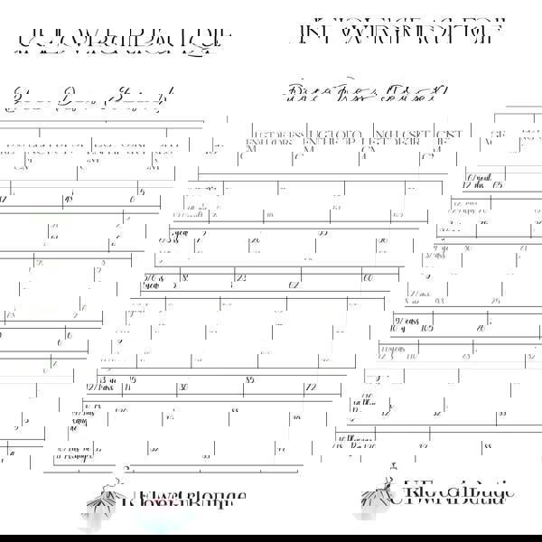 Measurement chart for the Bianca Dress by UK Flower Girl Boutique