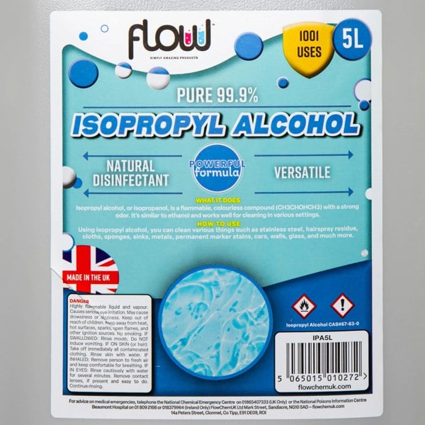Samuel Alexander 5 Litre 99% Isopropyl Alcohol Cleaning Solution