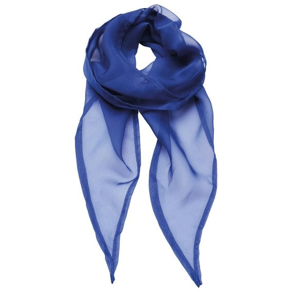 Premier Unisex Adult Colours Chiffon Scarf - Royal Blue