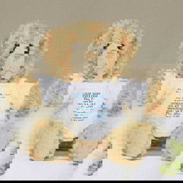 Personalised Memento Company Personalised Message Teddy Bear - Blue