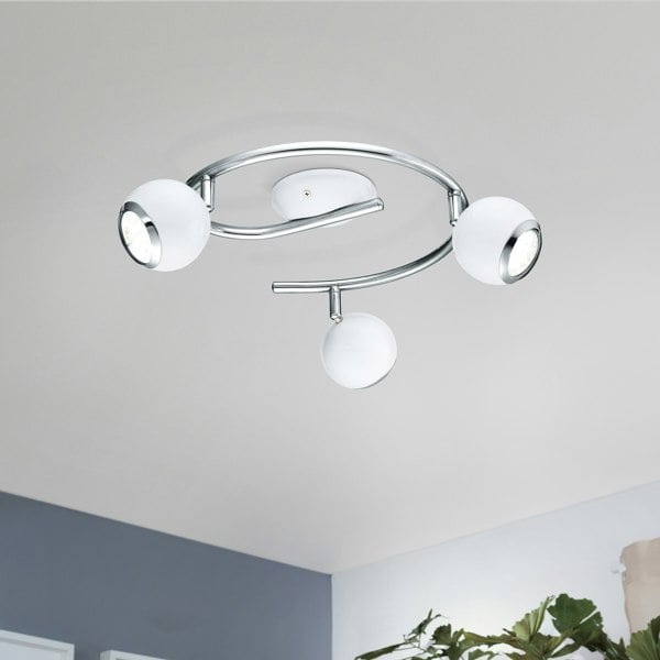 EGLO Bimeda LED White/Chrome Ceiling Light
