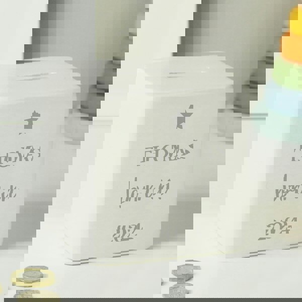 Personalised Memento Company Personalised Born in Money Box