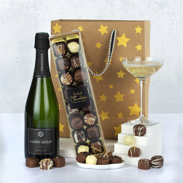 Virginia Hayward Champagne & Chocolates Gift Set