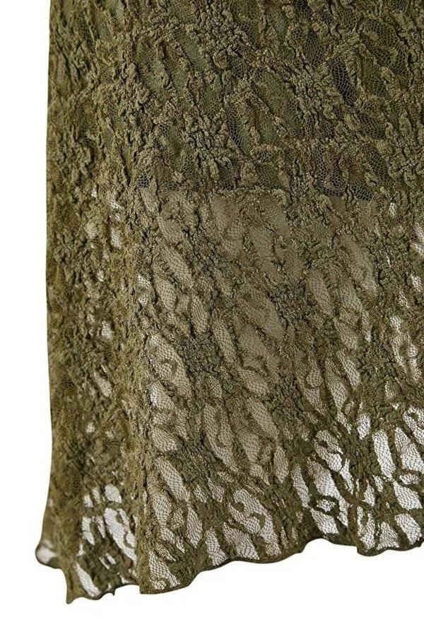 WOVCOR Lace Knit Mini Plus Size Dress