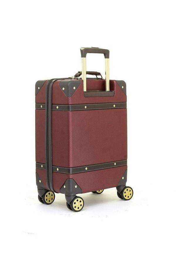 Rock Luggage Vintage Hard Shell Luggage Trunk Suitcase Set