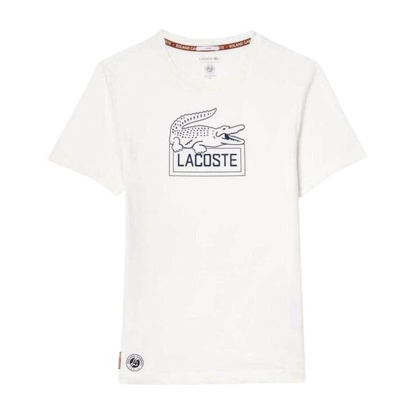 Lacoste Unisex Adult Roland Garros Edition Regular T-Shirt - White - 