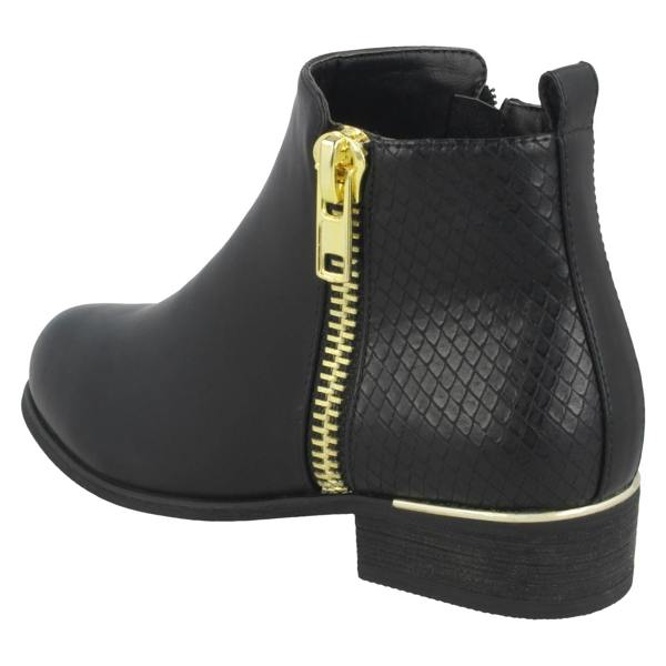 Spot On Girls Spot On Side Zip Ankle Boots H5068