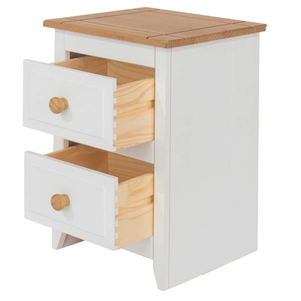 Core Products Set of 2 Capri 2-Drawer Petite Bedside Cabinets