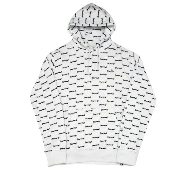 Money Mens All Over Logo Hoodie - White - 