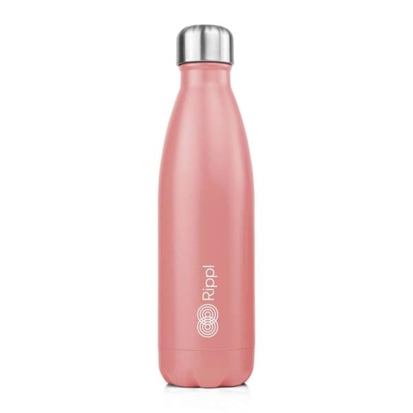 Rippl Pink Water Bottle 500ML Kennett Great Britain