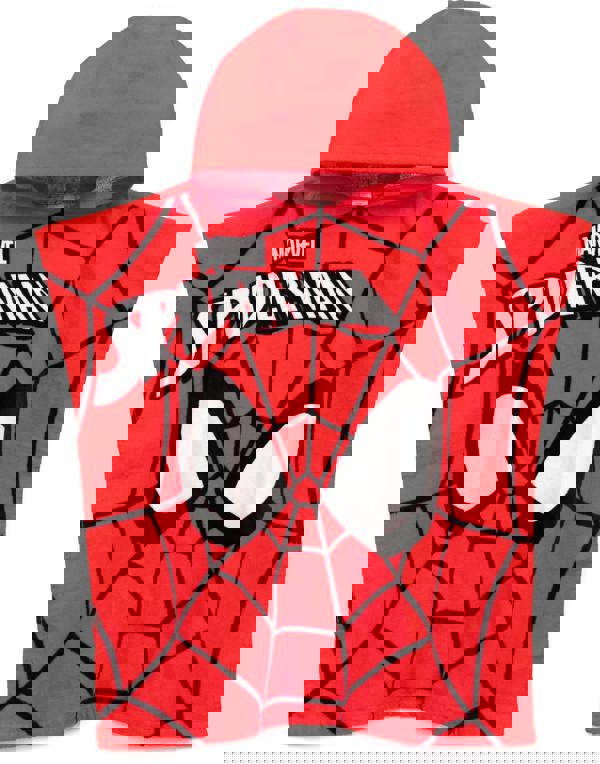 Marvel Boys Multicoloured Spider-Man Large Placement Graphic/Logo Poncho Towel (One Size)
