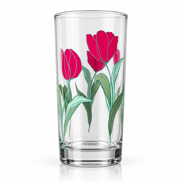 Crystalline Patterned Tumbler Glasses