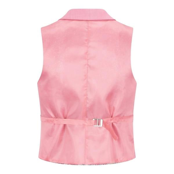 TruClothing Women's 3 Piece Tailored Fit Plain Pink Formal Office Suit