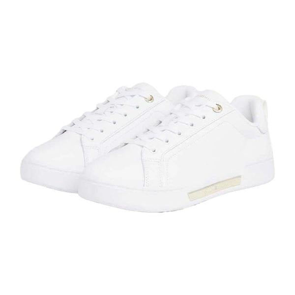 Tommy Hilfiger Womens/Ladies Leather Cupsole Court Shoes - White - 