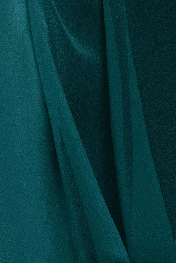 Flutter Sleeve Wrap Mini Dress With Elasticated Waist - Green DR2843