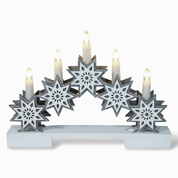 Xmas Haus Festive Star Candle Light Effect