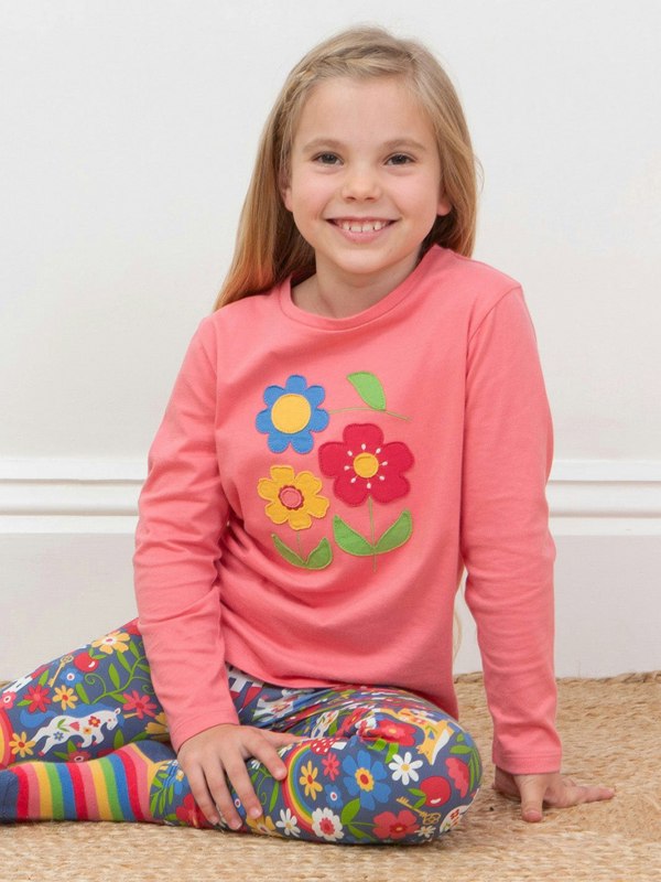 Kite Girls Organic Flower Power T-Shirt