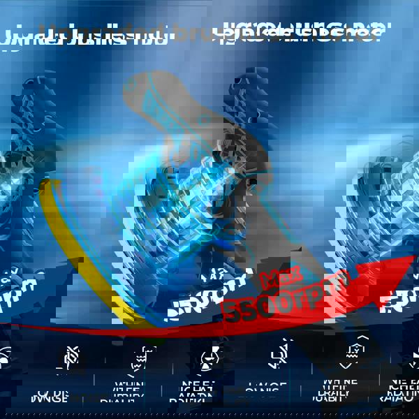 Traderight Cordless Car Polisher Buffer Sander Polishing Machine with 2 Battery