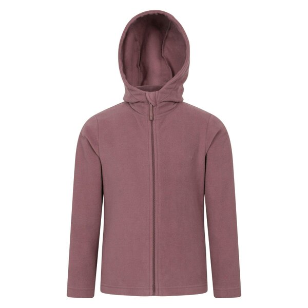 Mountain Warehouse Kids Camber Full Zip Hoodie - Purple - 2-3 Years - Purple - 100% Polyester