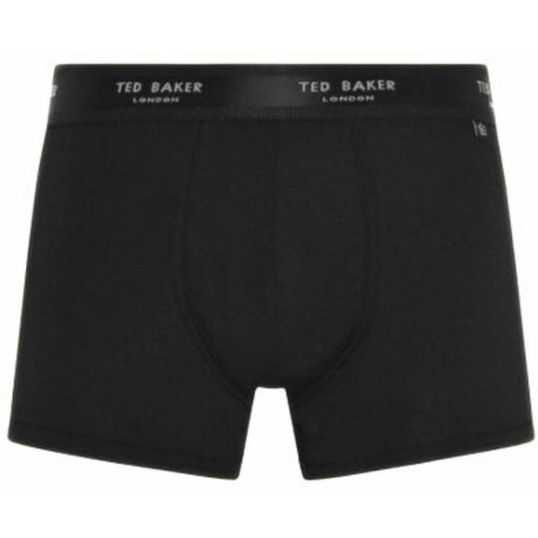 Ted Baker 3-Pack Contrast Logo Boxer Trunks, Black