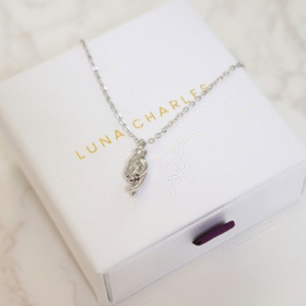 Luna Charles Billie Fingers Crossed Necklace - 925 Sterling Silver