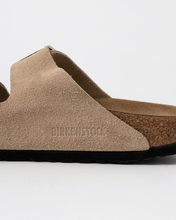 Birkenstock Arizona Suede Leather Womens Sandals - Sandcastle - CHO - Designer Womens Sandals