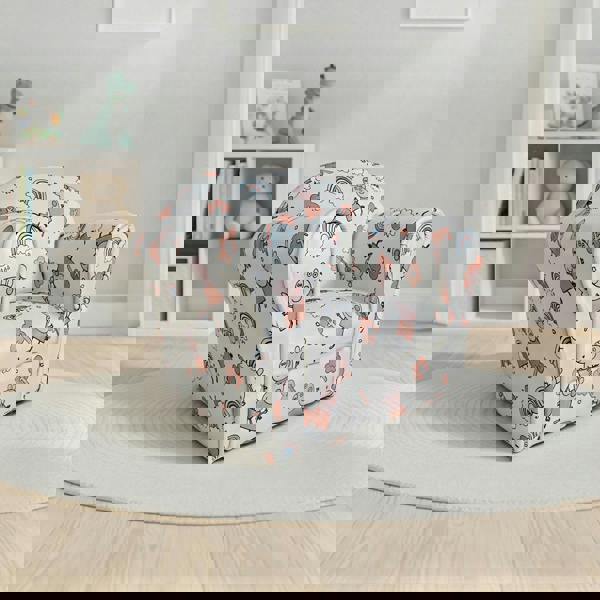 Kudlhome The Gruffalo, Peppa Pig, Dinosaur, White Themed Mini Armchairs