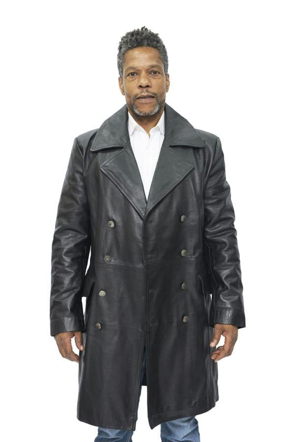 Infinity Leather Mens Cowhide Leather Peacoat-Cordoba