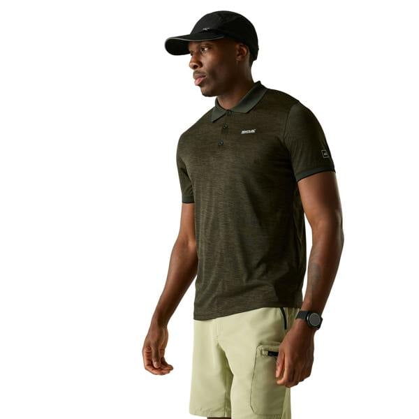 Regatta Mens Remex II Jersey Polo Shirt - Dark Khaki - 