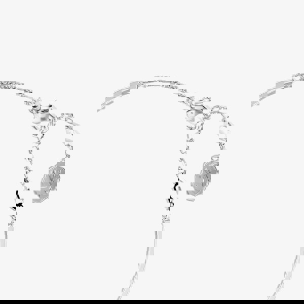 Swarovski Hyperbola Rhodium Plated White Heart Bangle 5684385