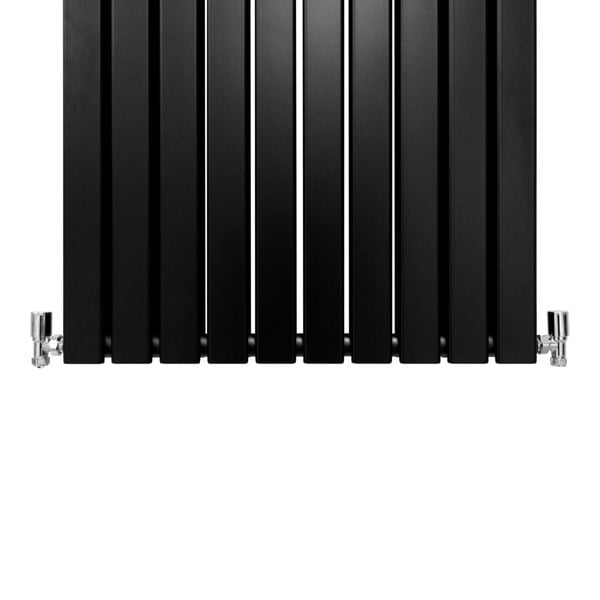 Designer Flat Panel Radiator - Matt Black (1600mm x 700mm)