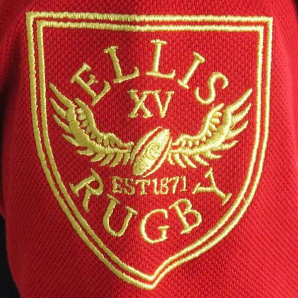 Retro USA Rugby Shirt Polo Heritage Style Ellis Rugby Crest