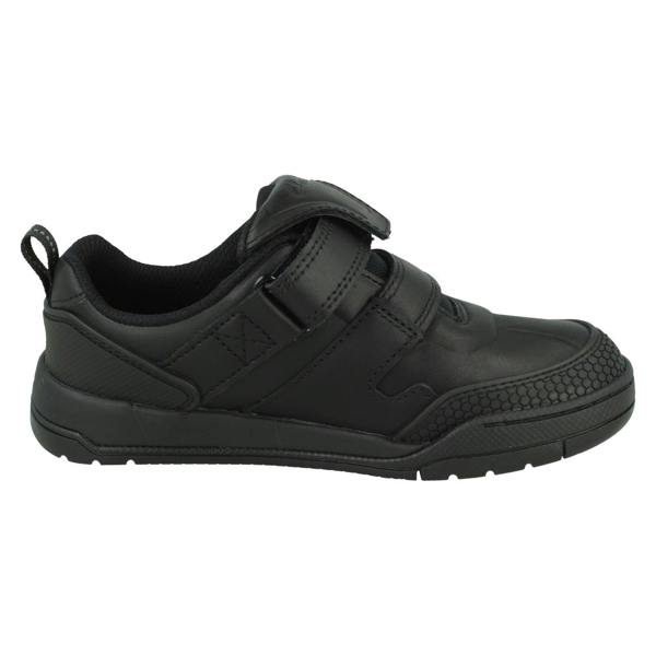 Clarks Boys Clarks Fold-Over Tongue School Shoes Laser Track K