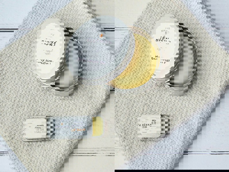 Antonia York Bee Happy Gift Box Soothing Beeswax Lotion Bar and Lip Balm