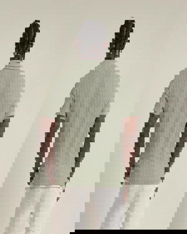 Larsson & Co Peder - Crochet Jacquard Short Sleeve Shirt