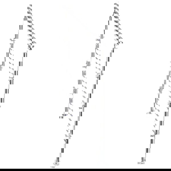 Silver Floor Mount Stainless Steel Handrail for Slopes and Stairs Living and Home