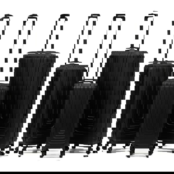 Flight Knight Set of 3 Hard Shell Suitcases Carry On Cabin & Check in Hold Luggage