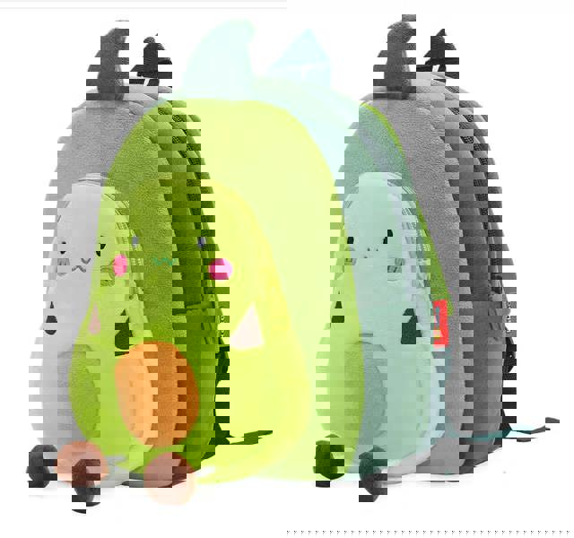 ANYKIDZ 3D Yellow Avocado Kids School Backpack Cute Cartoon Animal Style Children Toddler Plush Bag Perfect Accessories For Boys and Girls
